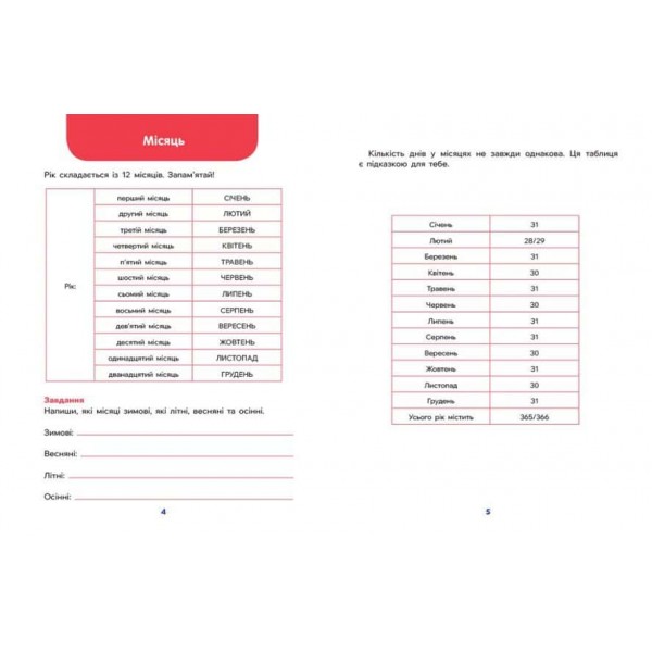 Школа Кенгуру. Дітям про… Календар