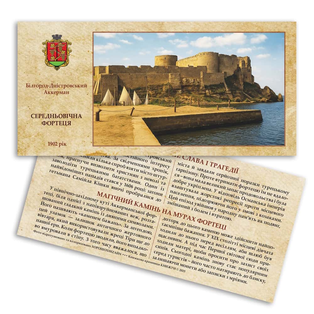 Листівка «Аккерманська фортеця. Козацькі штурми»