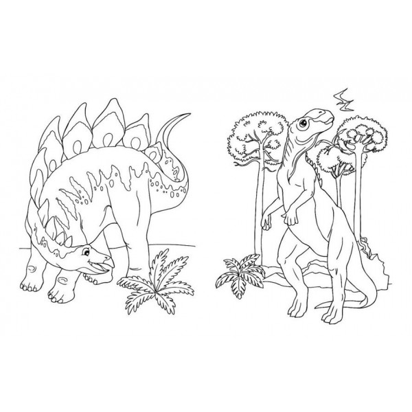 Велика книга розмальовок. Динозаври (російською мовою)
