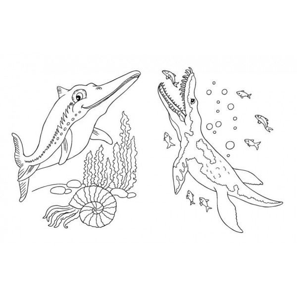 Велика книга розмальовок. Динозаври (російською мовою)