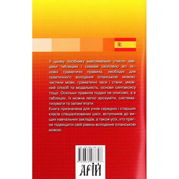 Іспанська граматика в таблицях