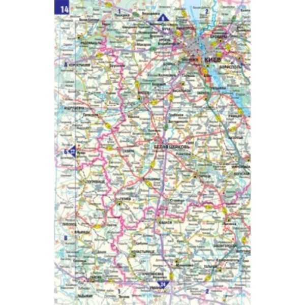 Атлас автошляхів. Україна, М 1:1 000 000 (російською мовою)