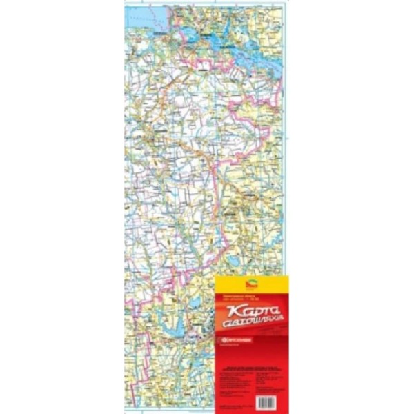 Карта автошляхів. Кіровоградська область, М 1:250 000