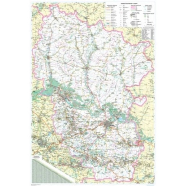 Карта автошляхів. Луганська область, М 1:250 000