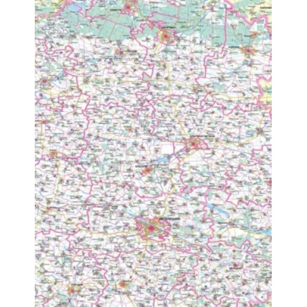 Хмельницька область. Політико-адміністративна карта, М 1:250 000