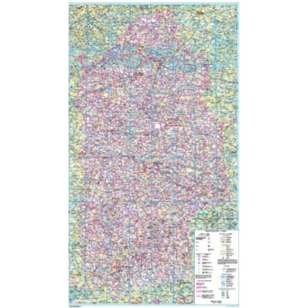 Хмельницька область. Політико-адміністративна карта, М 1:250 000