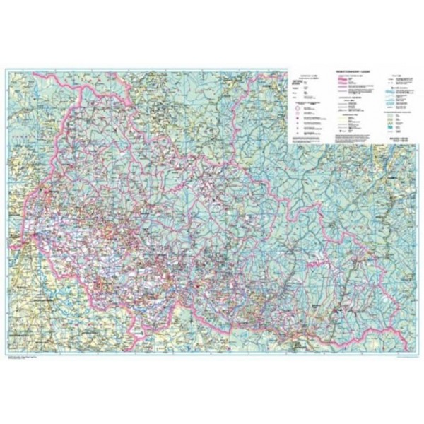Закарпатська область. Політико-адміністративна карта, М 1:250 000