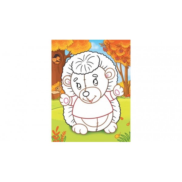 Аплікації для малюків. Бегемот