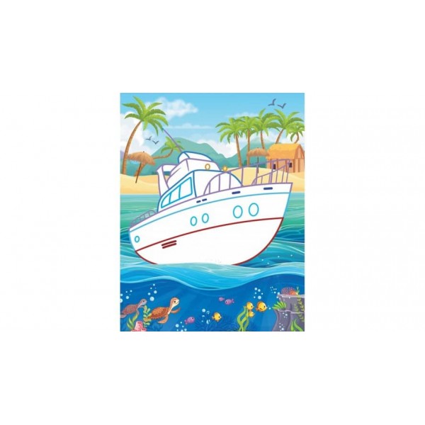 Аплікації для хлопчиків. Корабель