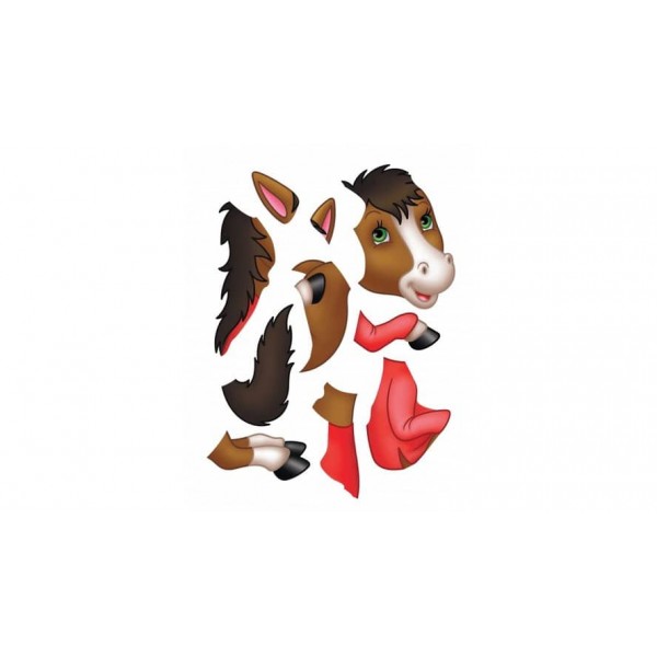 Аплікації. Улюблені тварини. Лев