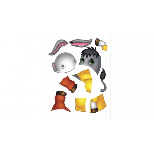 Аплікації. Улюблені тварини. Лев