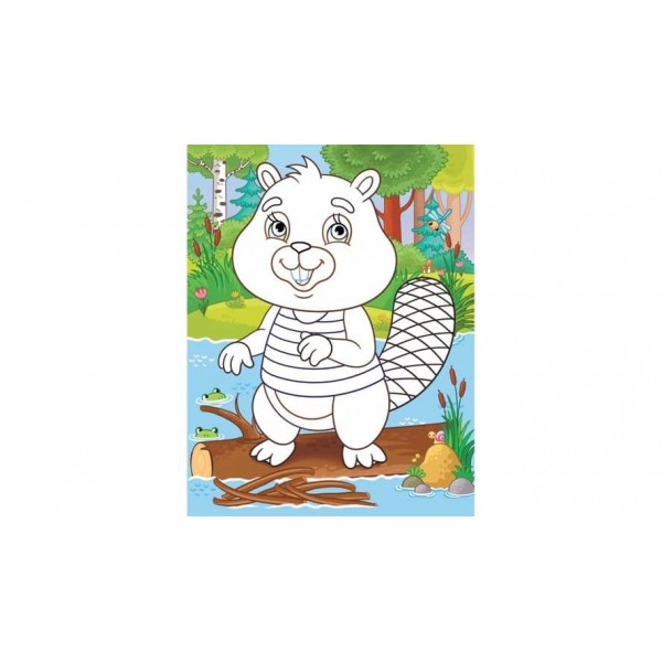 Аплікації. Лісові тварини. Ведмідь