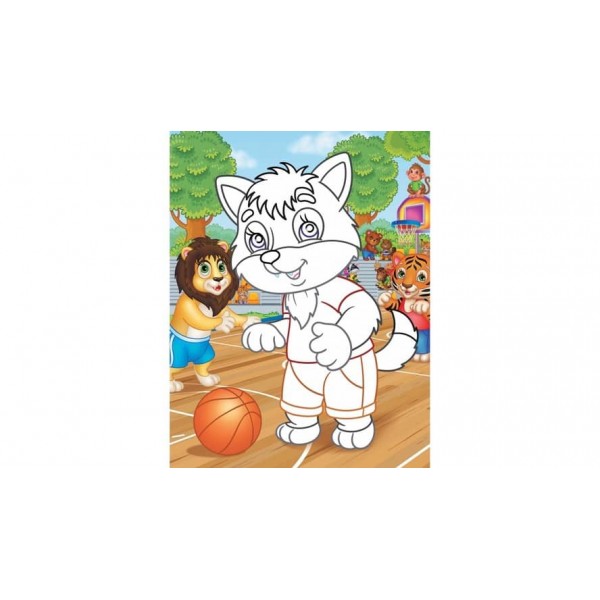 Аплікації. Лісові тварини. Ведмідь