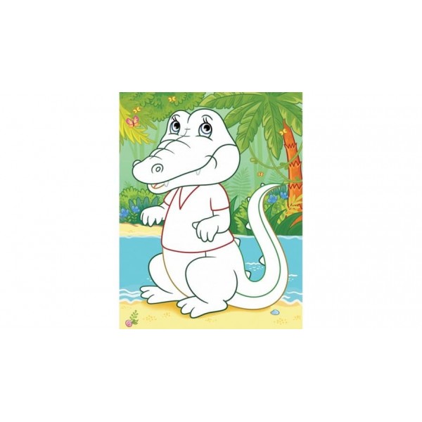 Аплікації. Улюблені звірята. Тигр