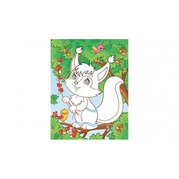 Аплікації. Лісові тварини. Зайчик