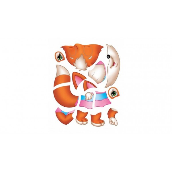 Аплікації. Лісові тварини. Зайчик