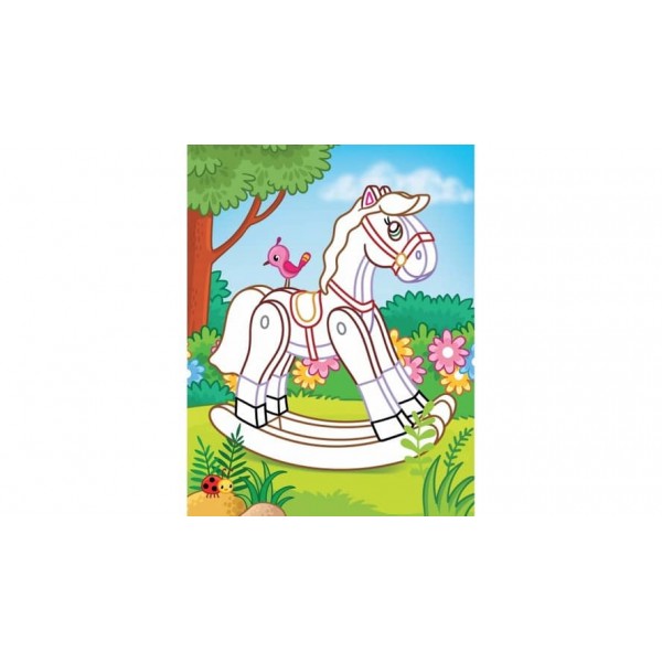 Аплікації. Іграшки. Щеня