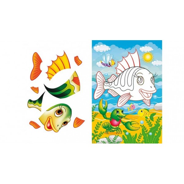 Аплікації для малюків. Хом'ячок