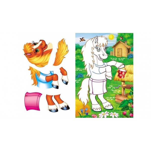 Аплікації для малюків. Корова