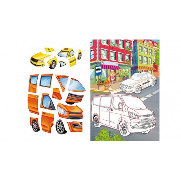 Аплікації для малюків. Мінівен