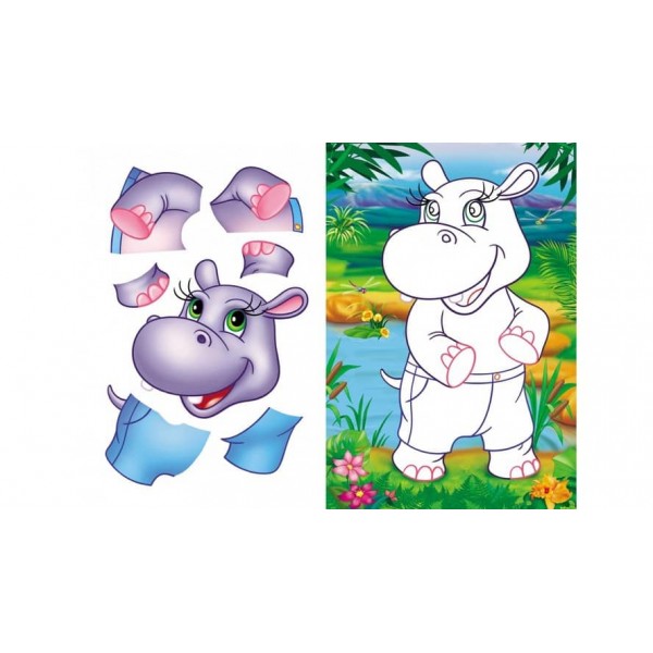 Аплікації для малюків. Тигр