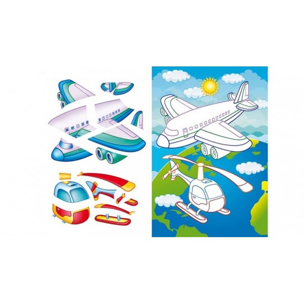 Аплікації для малюків. Транспорт