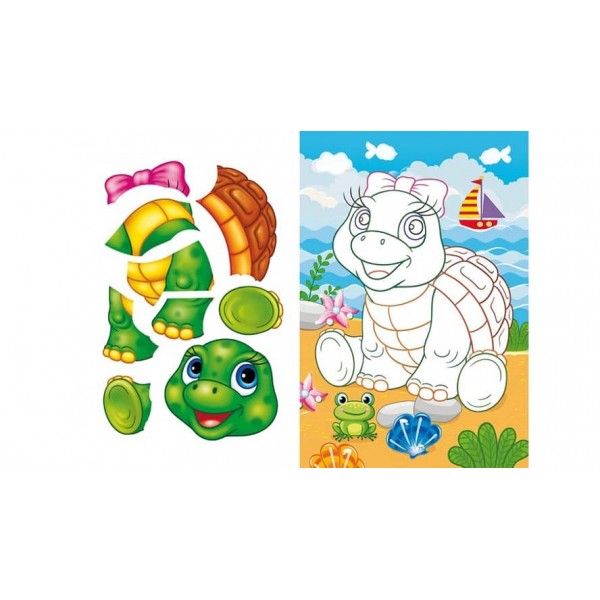 Аплікації для малюків. Зайчик