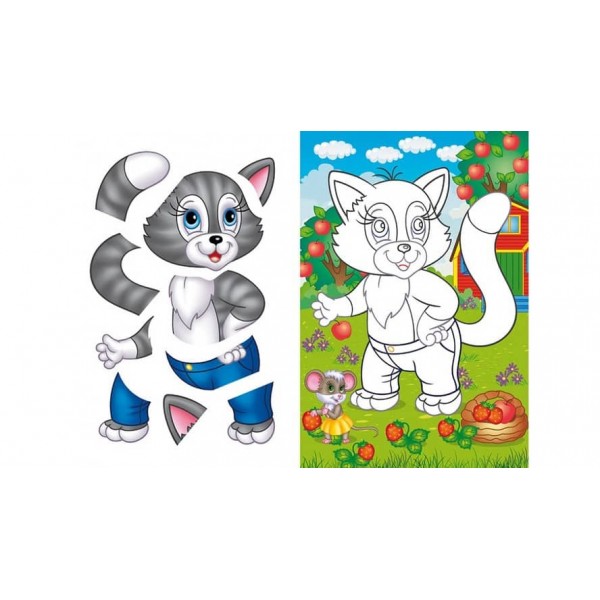 Аплікації для малюків. Зайчик