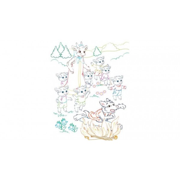 Курочка Ряба. Розмальовка для хлопчиків і дівчаток