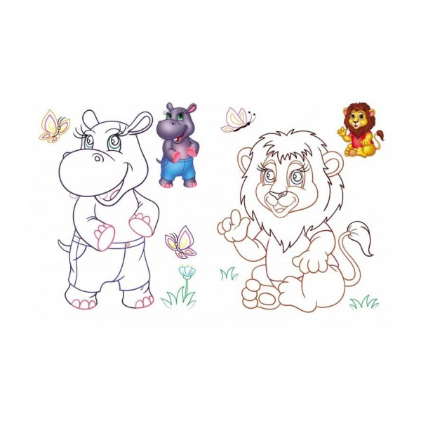 Малюкам. Розмальовки для хлопчиків і дівчаток. Слоненя