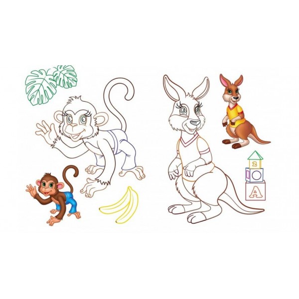 Малюкам. Розмальовки для хлопчиків і дівчаток. Слоненя