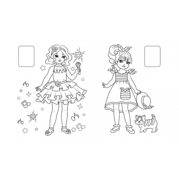 Розмальовка «Дар'я». Наклейка-зразок