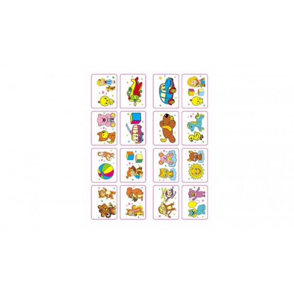 Розмальовка малюкам. Котик. Наклейка-зразок