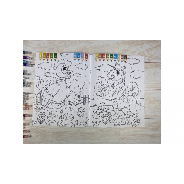 Велика розмальовка. Розфарбовуємо за цифрами