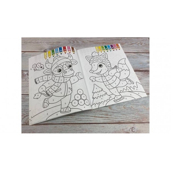 Велика розмальовка з цікавими завданнями. Збірка розмальовок