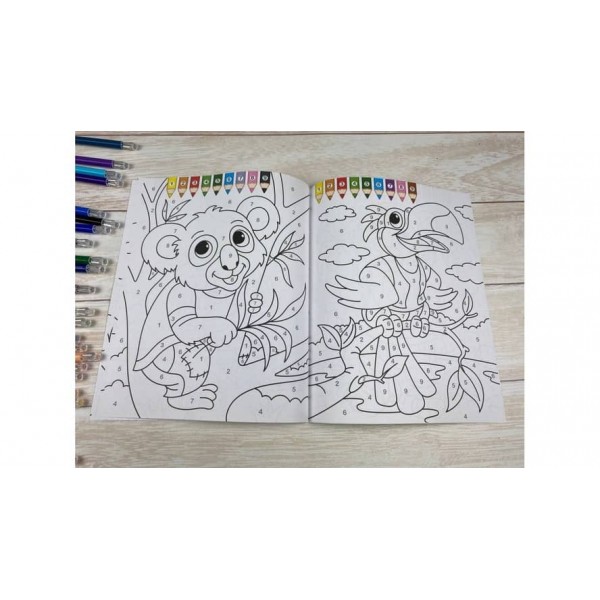 Велика розмальовка. Фарбуємо по цифрах