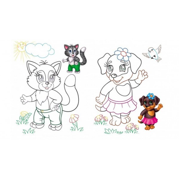 Велика розмальовка малюкам. Збірка розмальовок