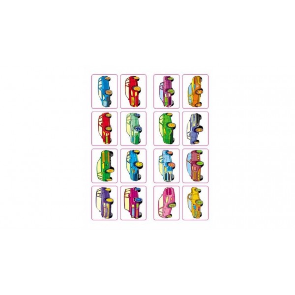 Збірка розмальовок. Наліпка-зразок. Машинки. 64 розмальовки і 64 наліпки