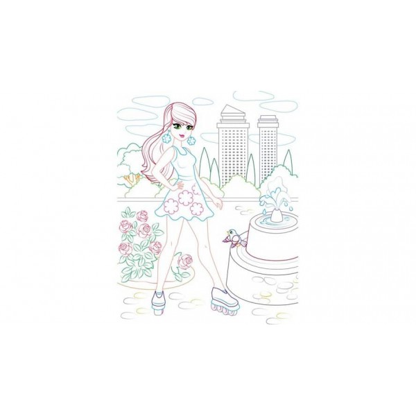 Розмальовка для дівчаток. Андріана