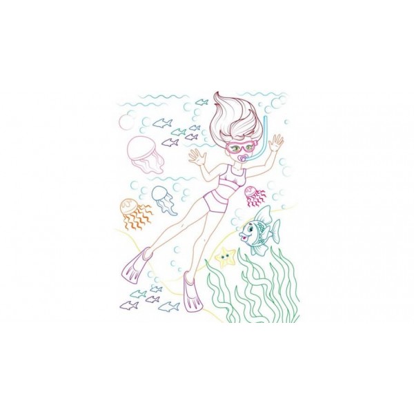 Розмальовка для дівчаток. Андріана