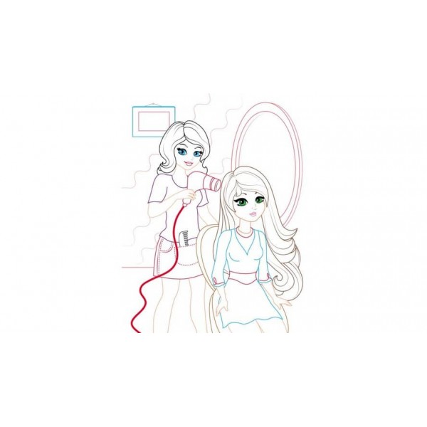 Розмальовка для дівчаток. Андріана