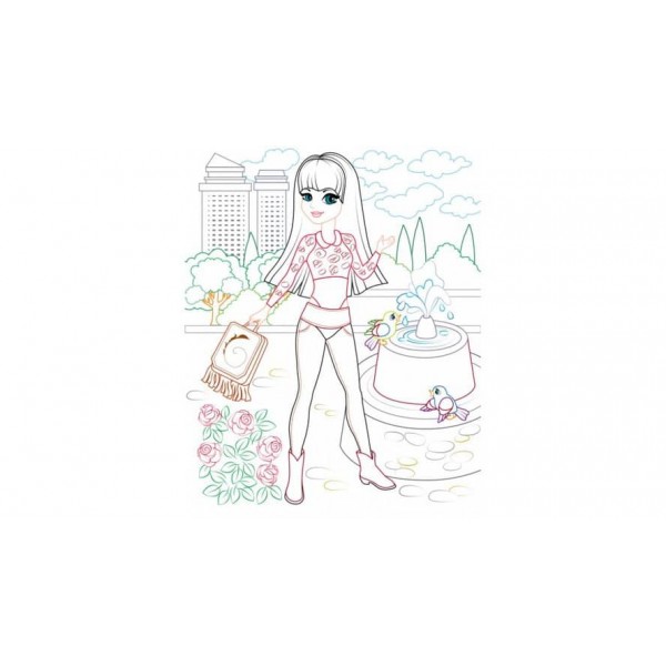 Розмальовка для дівчаток. Андріана