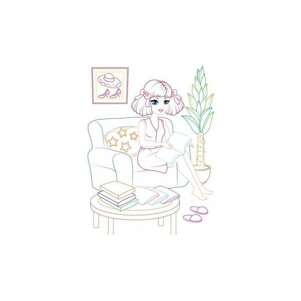 Розмальовка для дівчаток. Габріела