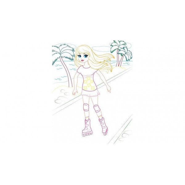 Розмальовка для дівчаток. Габріела