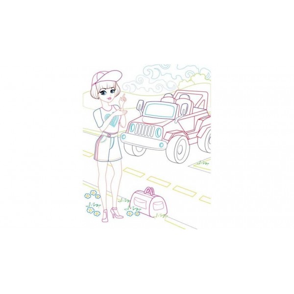 Розмальовка для дівчаток. Габріела