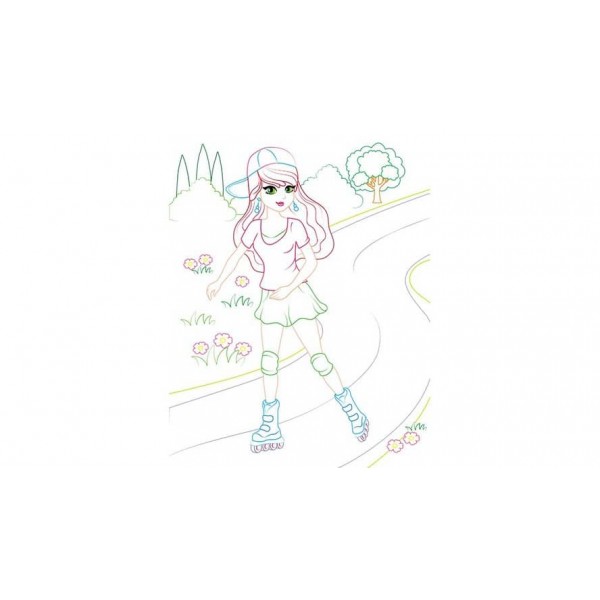 Розмальовка для дівчаток. Міхаела