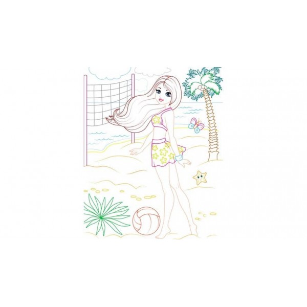 Розмальовка для дівчаток. Ніколетта