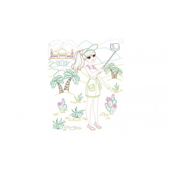 Розмальовка для дівчаток. Ніколетта