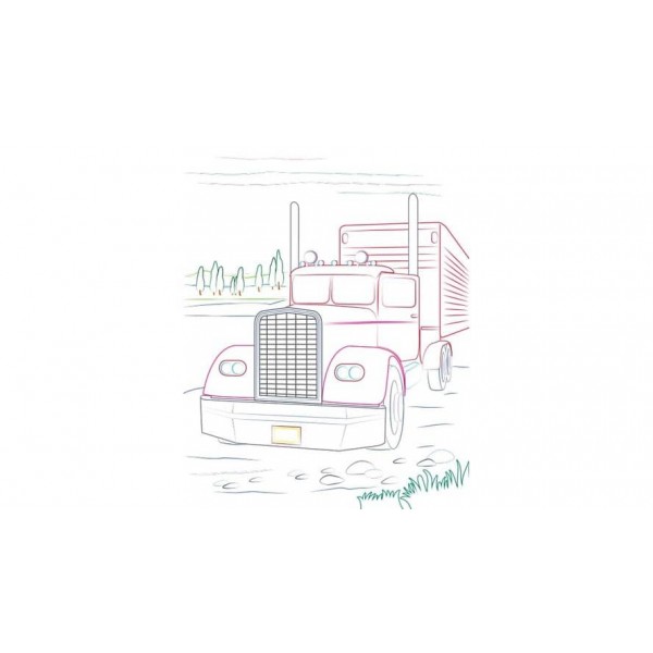 Розмальовка для хлопчиків. Пожежна машина