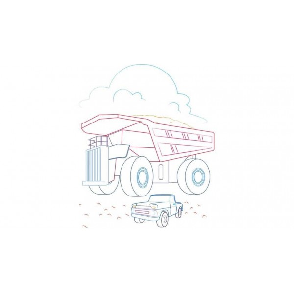 Розмальовка для хлопчиків. Вантажівка